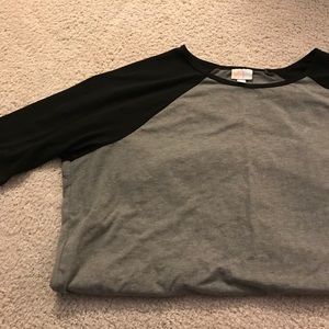 Black and gray LuLaRoe Irma.